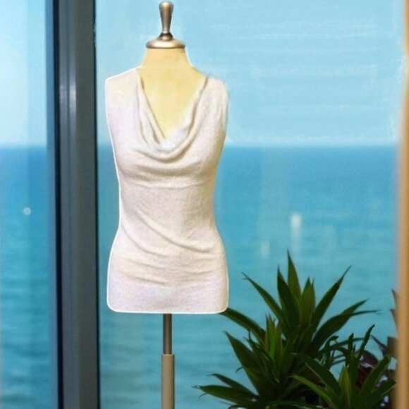 Vintage Lillie Rubin Sleeveless Cowl Top Blouse - Picture 1 of 6